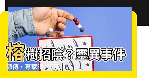 榕樹招陰|【城市傳聞】樹大招陰？6種樹易惹鬼 